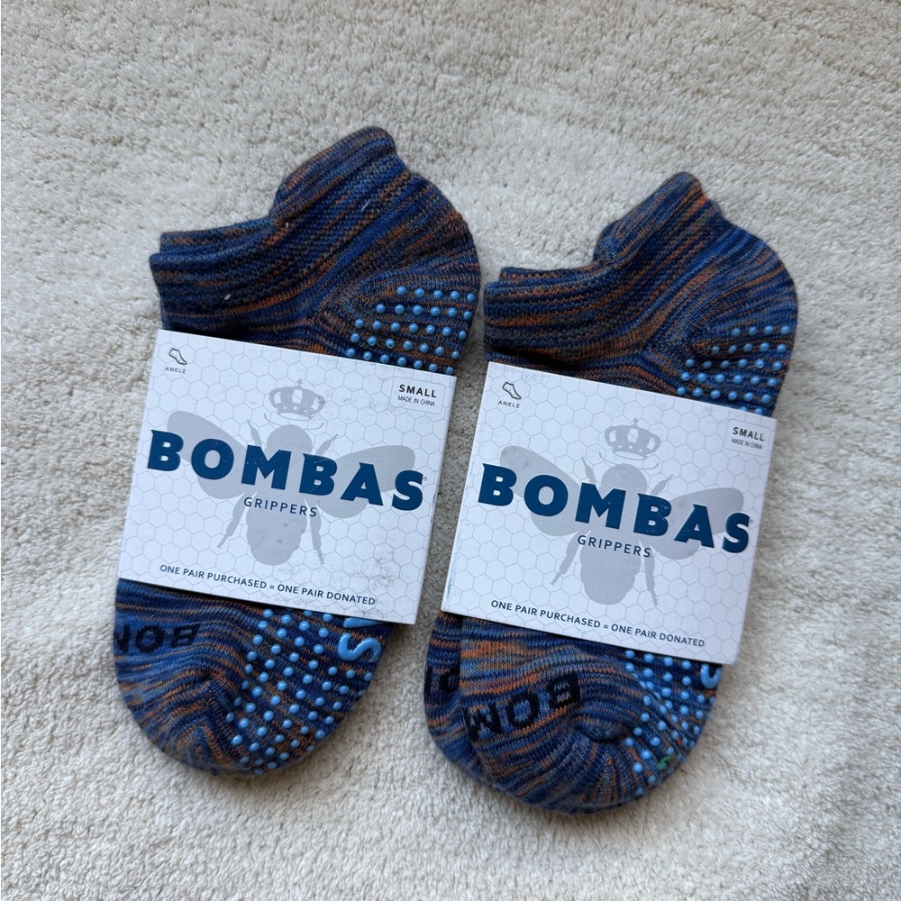 BOMBAS Women's Performance Gripper Honeycomb Ankle Socks (2 pairs)